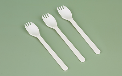 PLA一体长水果勺叉